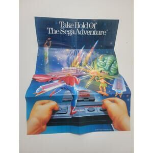 ¤ Take Hold Of The Sega Adventure Insert Poster 1987 ¤ Sega Master System SMS